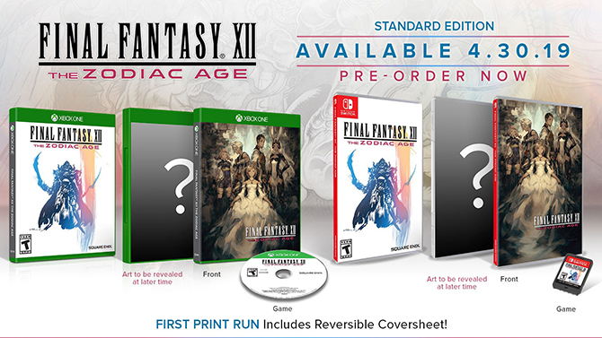 Final Fantasy XII The Zodiac Age : Square Enix annonce une jaquette exclusive sur Switch et Xbox One