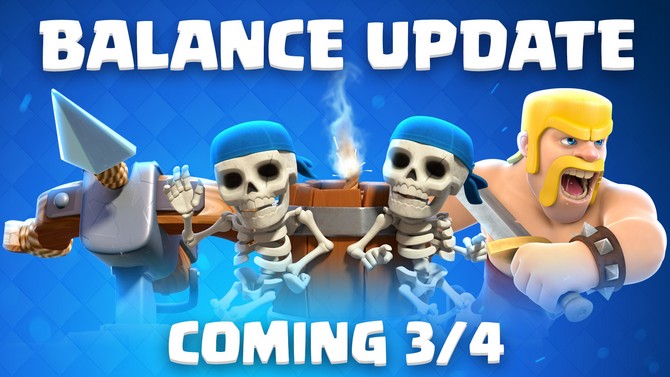 Clash Royale : La mise à jour d'équilibrage de mars débarque