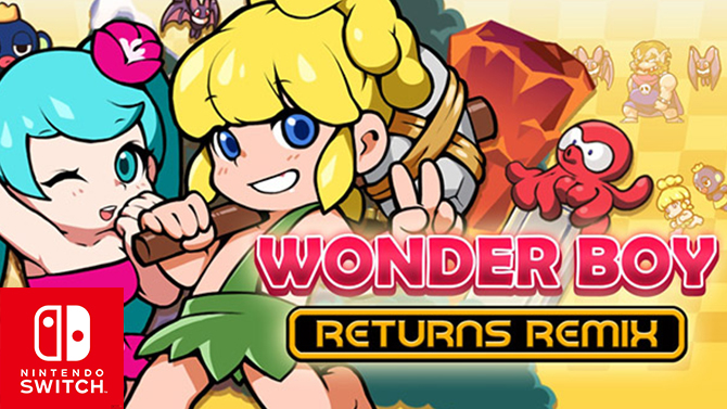 Nintendo Switch : Wonder Boy Returns Remix s'officialise dans un trailer coloré