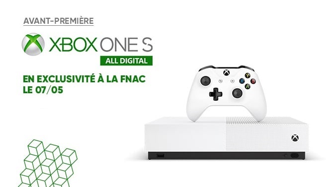 La Xbox One S All Digital est disponible à la Fnac !