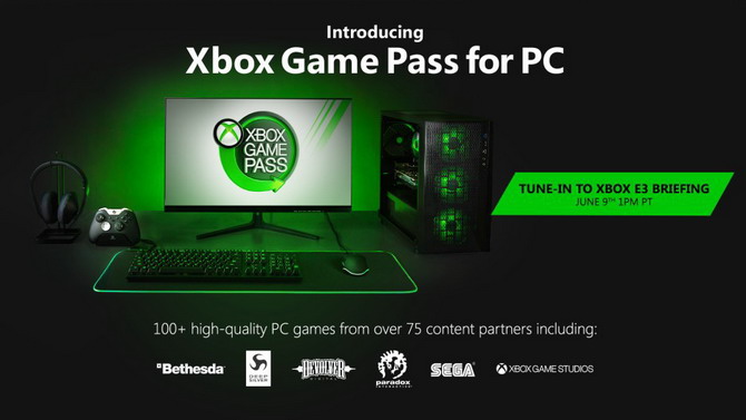Microsoft annonce Xbox Game Pass for PC, plus d'infos à l'E3
