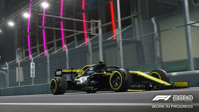 F1 2019 : Codemasters illumine vos courses de nuit avec de nouveaux éclairages