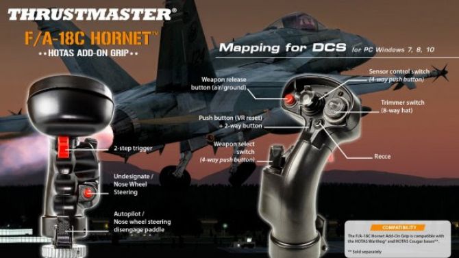 Thrustmaster dévoile un joystick qui est une réplique exacte du manche du jet F/A-18C Hornet