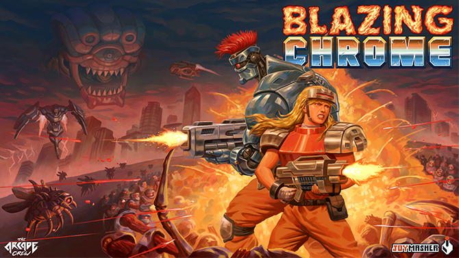 Blazing Chrome dévoile sa date de sortie explosive dans une nouvelle vidéo de gameplay