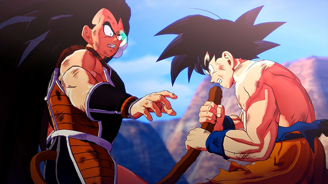 Dragon Ball Z Kakarot : Raditz, Nappa et Vegeta sur de nouvelles images des cinématiques