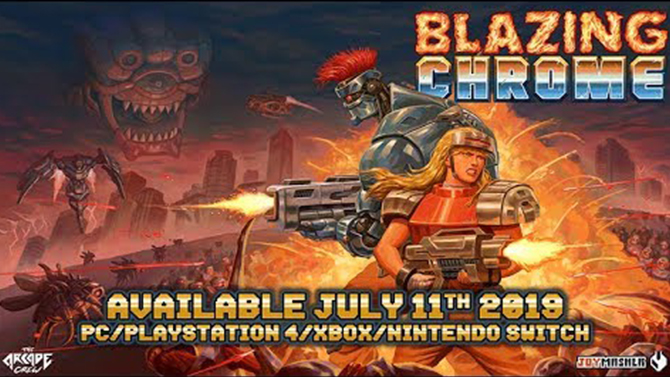 Blazing Chrome : Le Contra-like brésilien fait péter son trailer de lancement