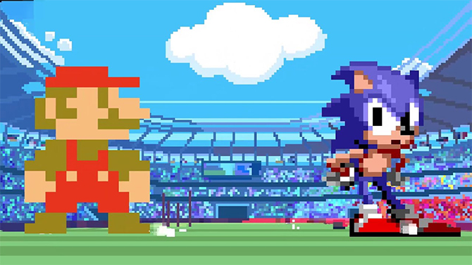 Gamescom 2019 : Mario & Sonic aux Jeux Olympiques aura des épreuves rétro en 2D