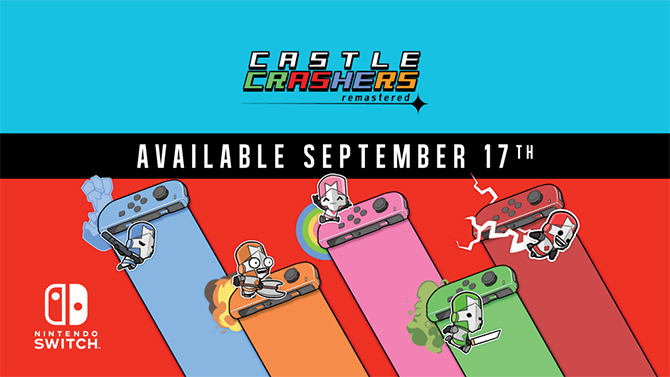 Castle Crashers Remastered arrivera d'abord sur Switch et l'annonce en vidéo