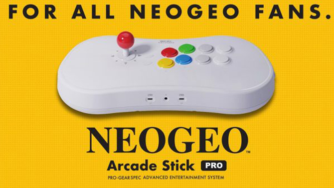 SNK dévoile les premiers détails de l'Arcade Stick Pro, avec 20 jeux de versus fighting intégrés
