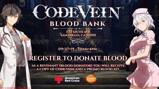 TwitchCon Blood Bank : Donnez votre sang, repartez... avec Code Vein