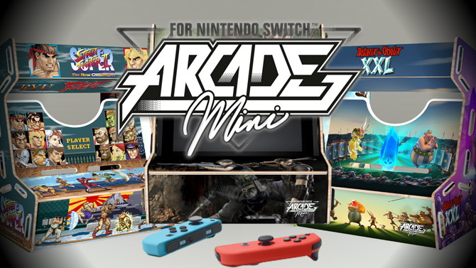 Microïds dévoile les premières images de ses mini-bornes d'arcades Switch