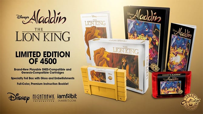 Aladdin et Le Roi Lion dévoile ses cartouches : Switch, mais aussi Super NES et Mega Drive
