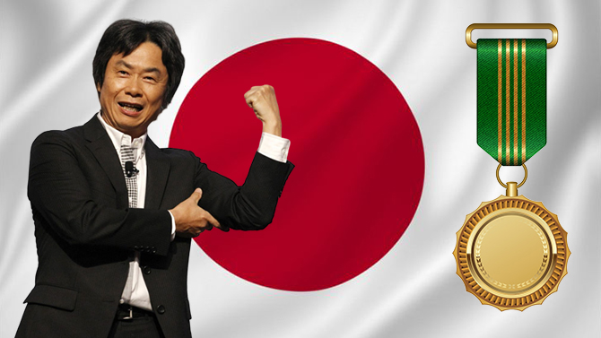 Shigeru Miyamoto est le premier game designer a être décoré par le gouvernement japonais