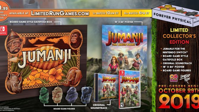 Jumanji dévoile son édition limitée sur Switch, image et vidéo