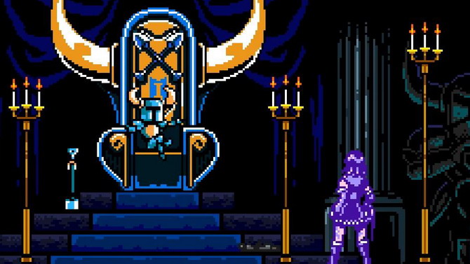 Shovel Knight et l'héroïne de Bloodstained se bastonnent dans un mini-jeu