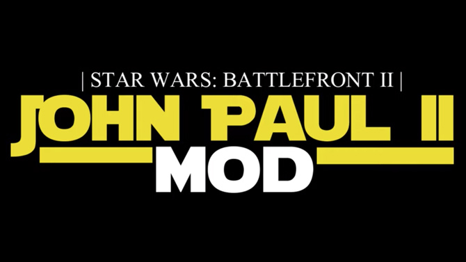 L'image du jour : Jouer avec le Pape Jean-Paul II dans Battlefront II, c'est désormais possible