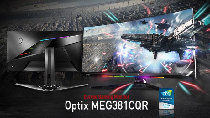 CES 2020 : MSI montre le MSI Optix MEG381CQR, un moniteur 38' avec mini-écran OLED
