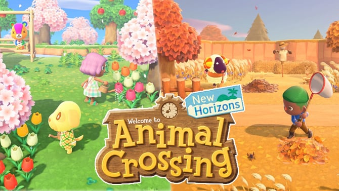 Animal Crossing New Horizons déroule les quatre saisons avec de nouvelles images
