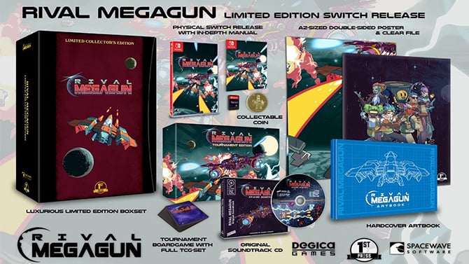 Rival Megagun : 4 éditions physiques et limitées pour le shoot'em up multijoueur