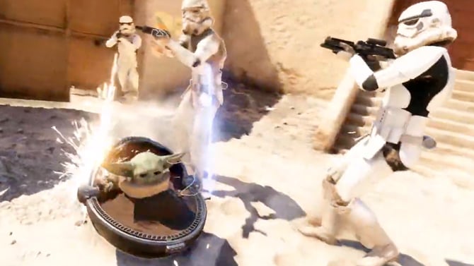 L'image du jour : Baby Yoda débarque en "mod" vénère dans Star Wars Battlefront 2