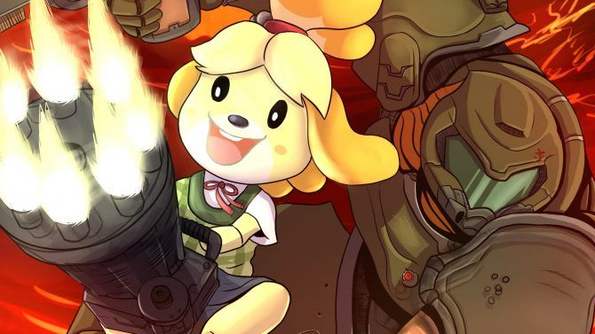 Les créateurs d'Animal Crossing New Horizons commentent les crossovers avec Doom Eternal