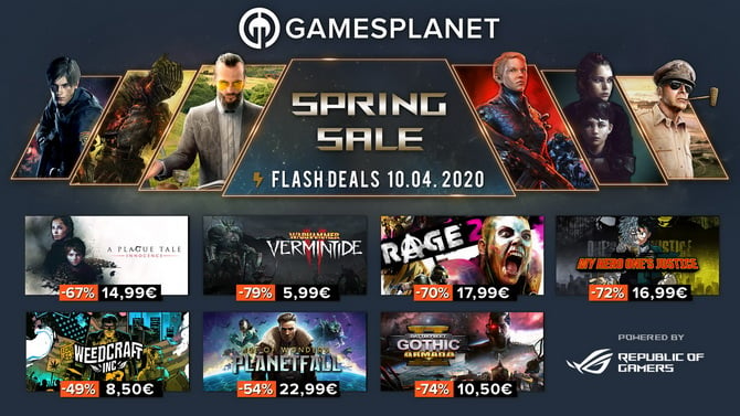 Gamesplanet lance son Spring Sale, jusqu'à -94% sur des dizaines de jeux