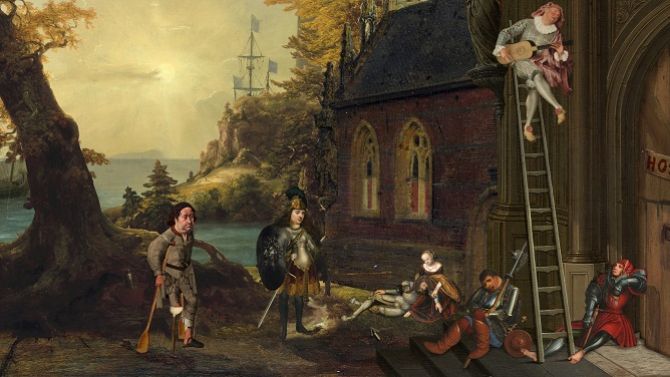 The Procession to Calvary : Le jeu à la Monty Python avec des peintures Renaissance