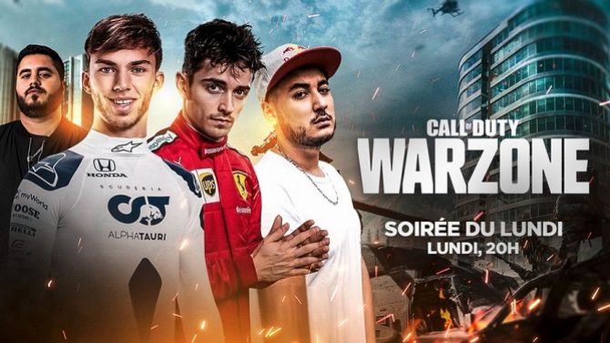 CoD Warzone : GOTAGA invite Charles Leclerc et Pierre Gasly, pilotes de F1 en live ce soir à 20h