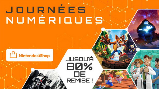 Nintendo Switch : Journées numériques sur l'eShop, jusqu'à -80% sur plus de 350 jeux