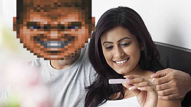 L'image du jour : Jouer à DOOM sur un test de grossesse ? Oui, ceci est effectué
