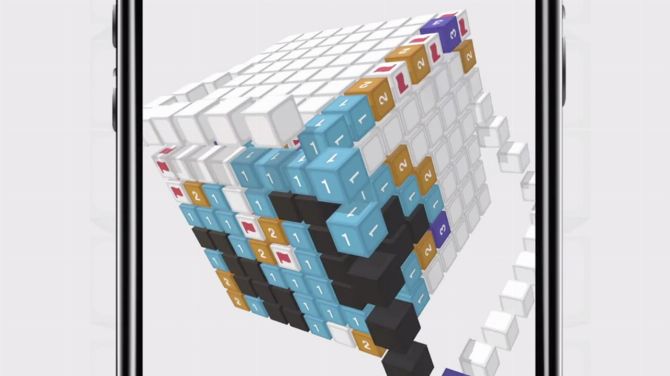 L'image du jour : Le jeu du Démineur remaké en "cube 3D"