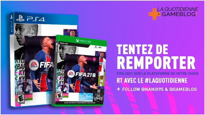 CONCOURS : Avec La Quotidienne, remportez votre édition de FIFA 21 sur PS4 et Xbox One !