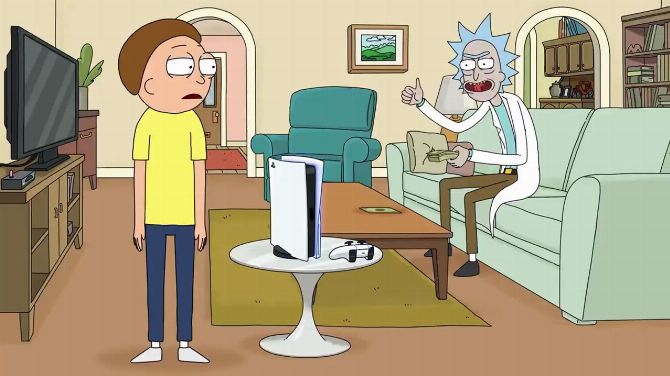 PS5 : Rick et Morty en font la publicité, "un truc avec des boutons"