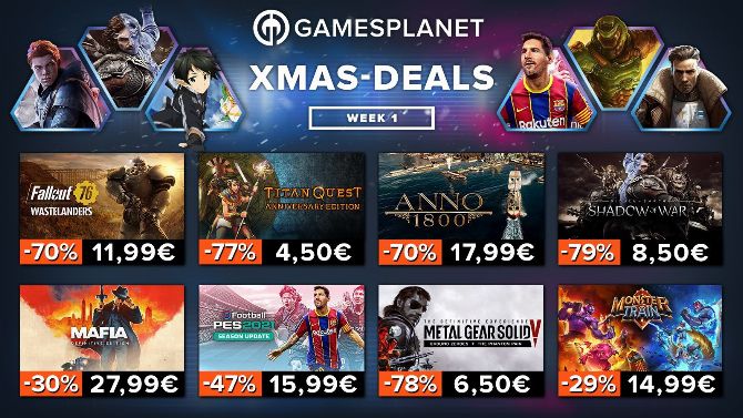 Gamesplanet lance ses Soldes de Noël, 2000 jeux à prix réduits