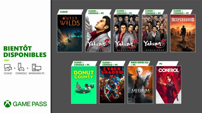 Xbox Game Pass : Triple dose de Yakuza et un petit tour dans l'espace pour la fin du mois