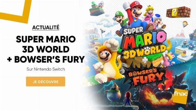 Super Mario 3D World + Bowser's Fury se précommande à la Fnac avec un bonus !