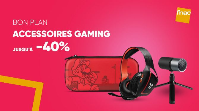 Jusqu'à -40% sur les accessoires Gaming ? Stocks limités à la FNAC !