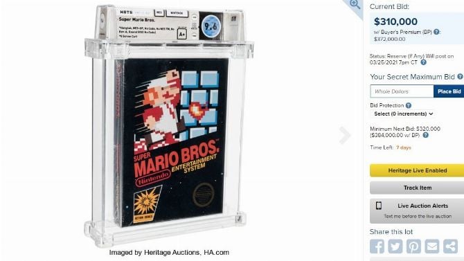 Cette cartouche scellée de Super Mario Bros. s'est vendue à un prix EXORBITANT