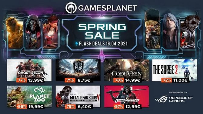 Gamesplanet lance ses soldes de printemps, plus de 2500 jeux à prix réduits