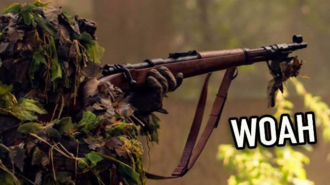 L'image du jour : Le campeur ultime IRL, les meilleurs headshots d'un "Airsoft Sniper"
