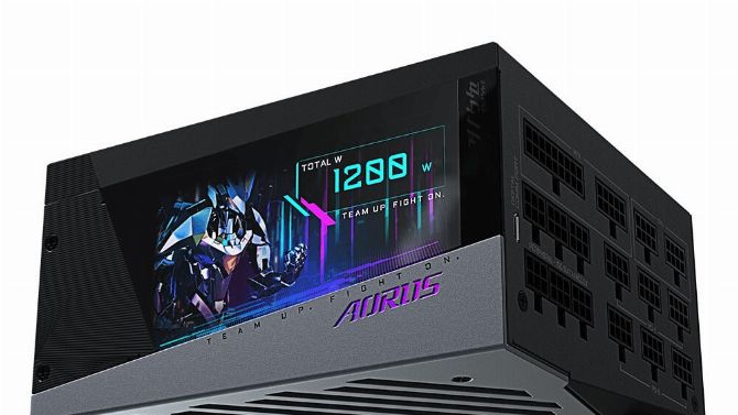 Aorus P1200W : Une alimentation... avec un écran LDC incorporé