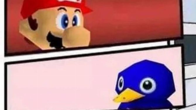 L'image du jour : Mario a vraiment une dent contre ce bébé pingouin