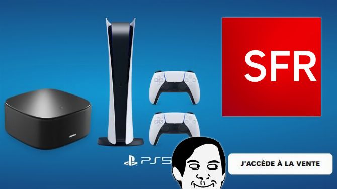 PS5 : SFR propose la console avec un abonnement fibre