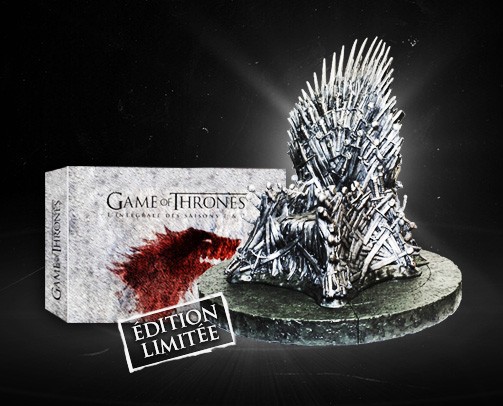 Edit: Intégrale Games of Thrones DVD et Blu-Ray : Exclusivité française avec réplique du trône