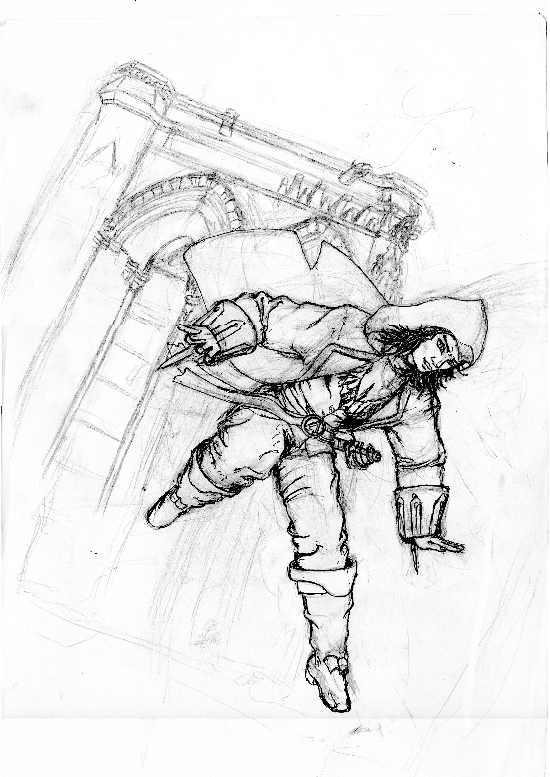 ma vision de assassin's creed 3 (draw in progress)