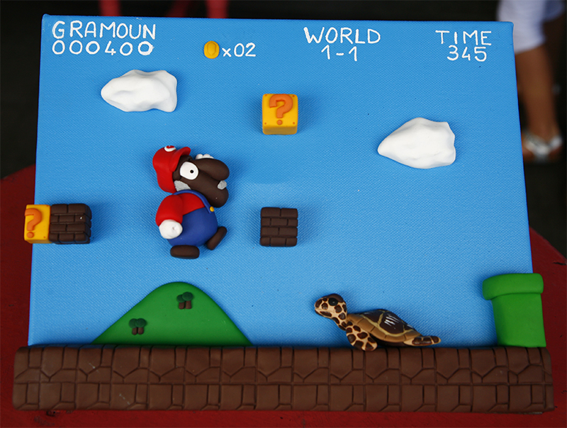 Tableau Super Gramoun Bros 3D relief sans lunette