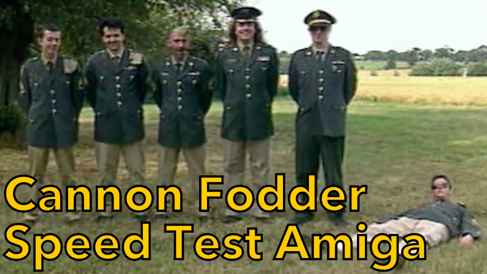Cannon Fodder - Speed Test Amiga - Guest Star : Pentarou !