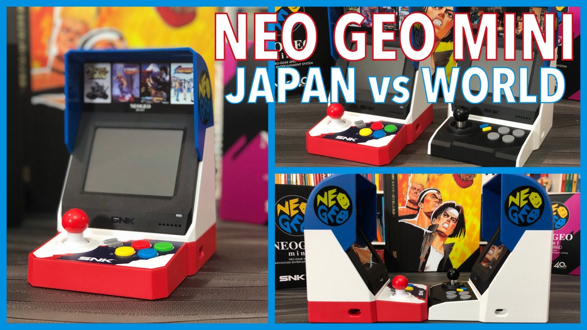 SNK NEO GEO Mini : Japan vs International !