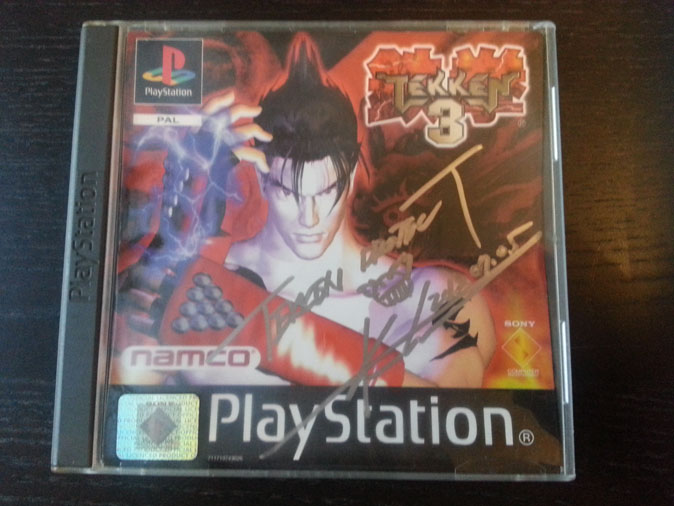 Tekken 3 Dédicacé par Mr Katsuhiro Harada (Créateur de la Saga)