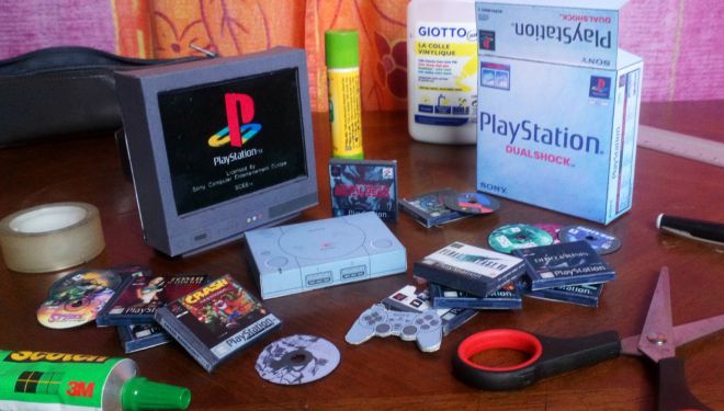 Papercraft la PlayStation 1 - Le Blog Pixel de Tihmoty